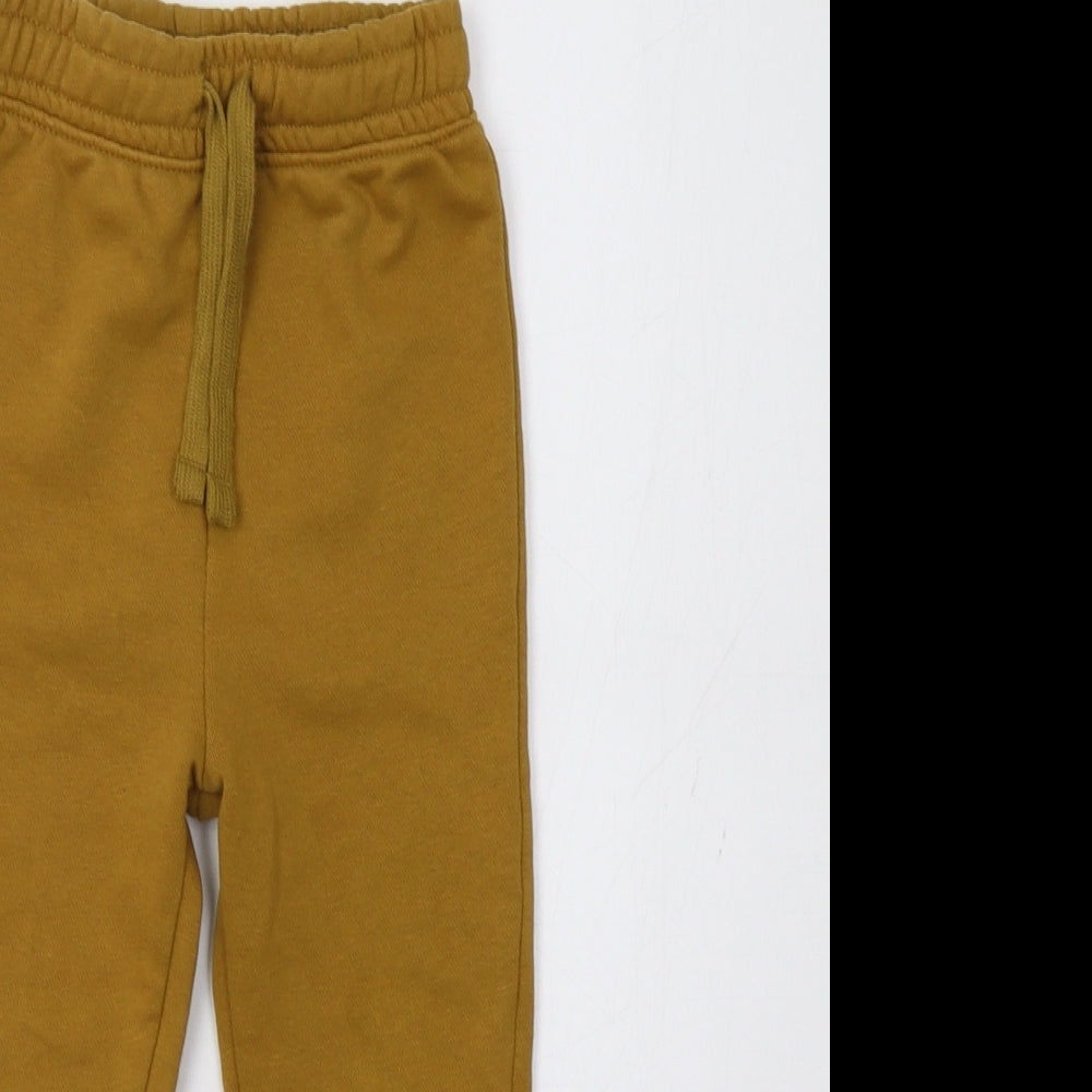TU Girls Yellow   Jogger Trousers Size 4-5 Years