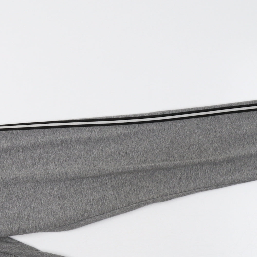 Primark Womens Grey Striped  Pedal Pusher Trousers Size S L29 in