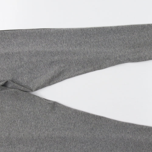 Primark Womens Grey Striped  Pedal Pusher Trousers Size S L29 in