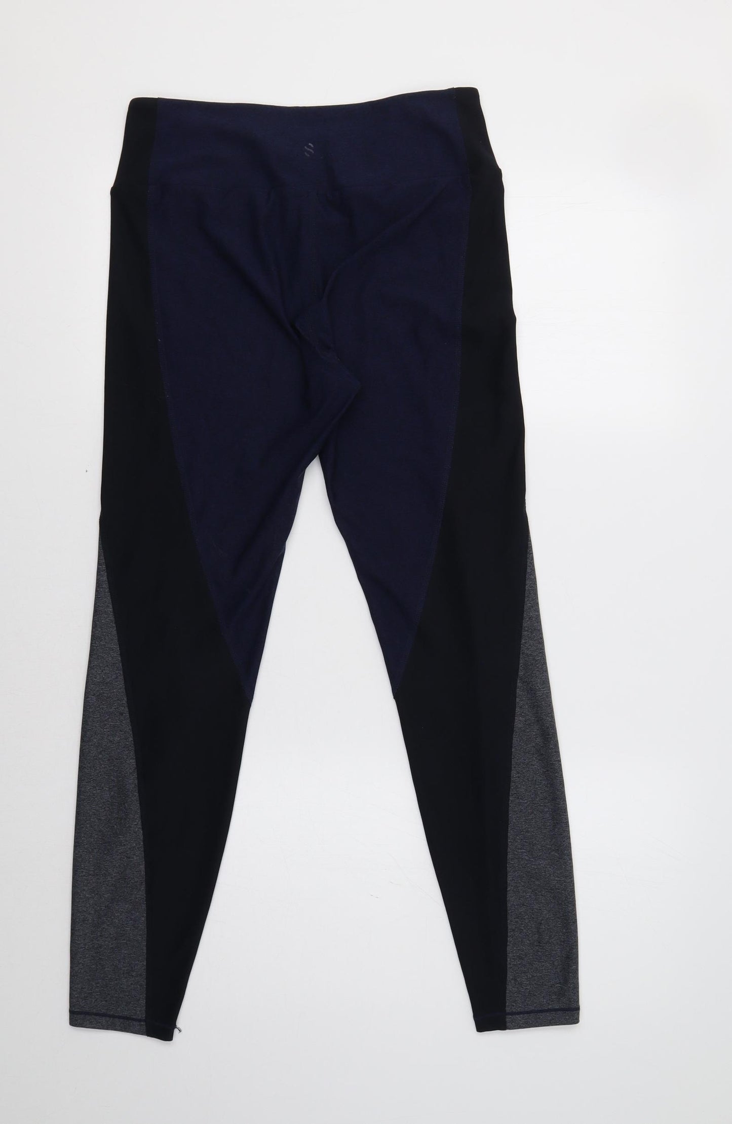 H&M Womens Blue Striped  Compression Leggings Size M L27 in