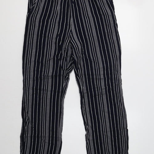 BHS Womens Blue Striped  Trousers  Size 10 L28 in