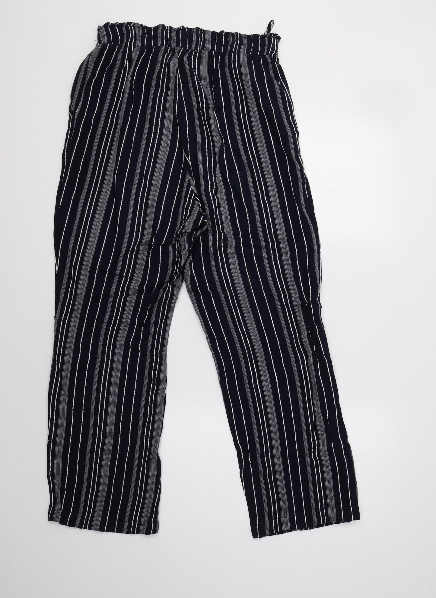 BHS Womens Blue Striped  Trousers  Size 10 L28 in