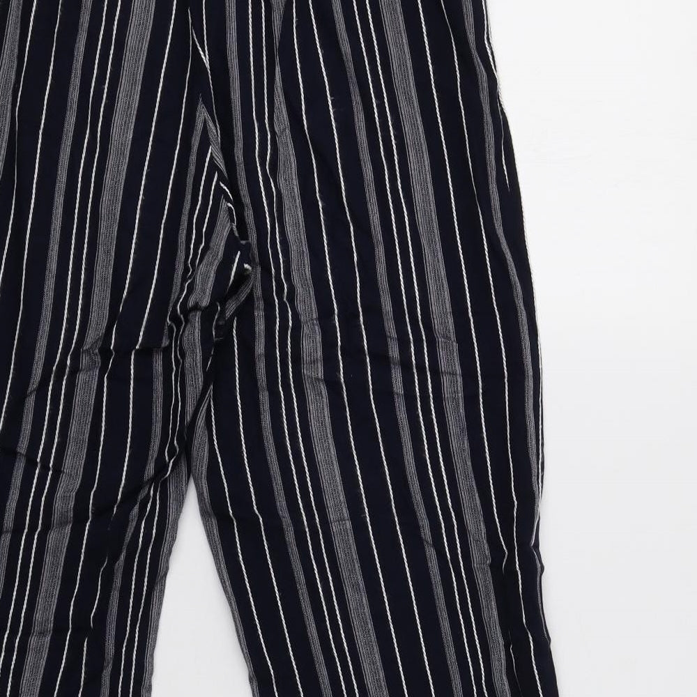 BHS Womens Blue Striped  Trousers  Size 10 L28 in
