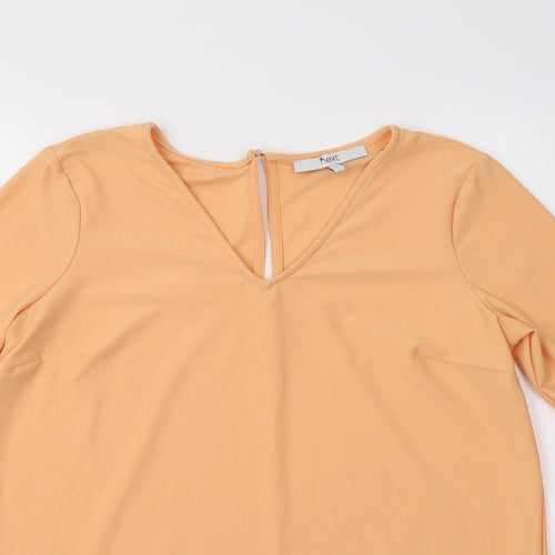 NEXT Womens Orange   Basic Blouse Size 8