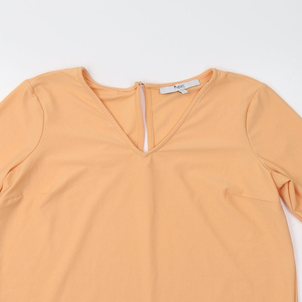 NEXT Womens Orange   Basic Blouse Size 8