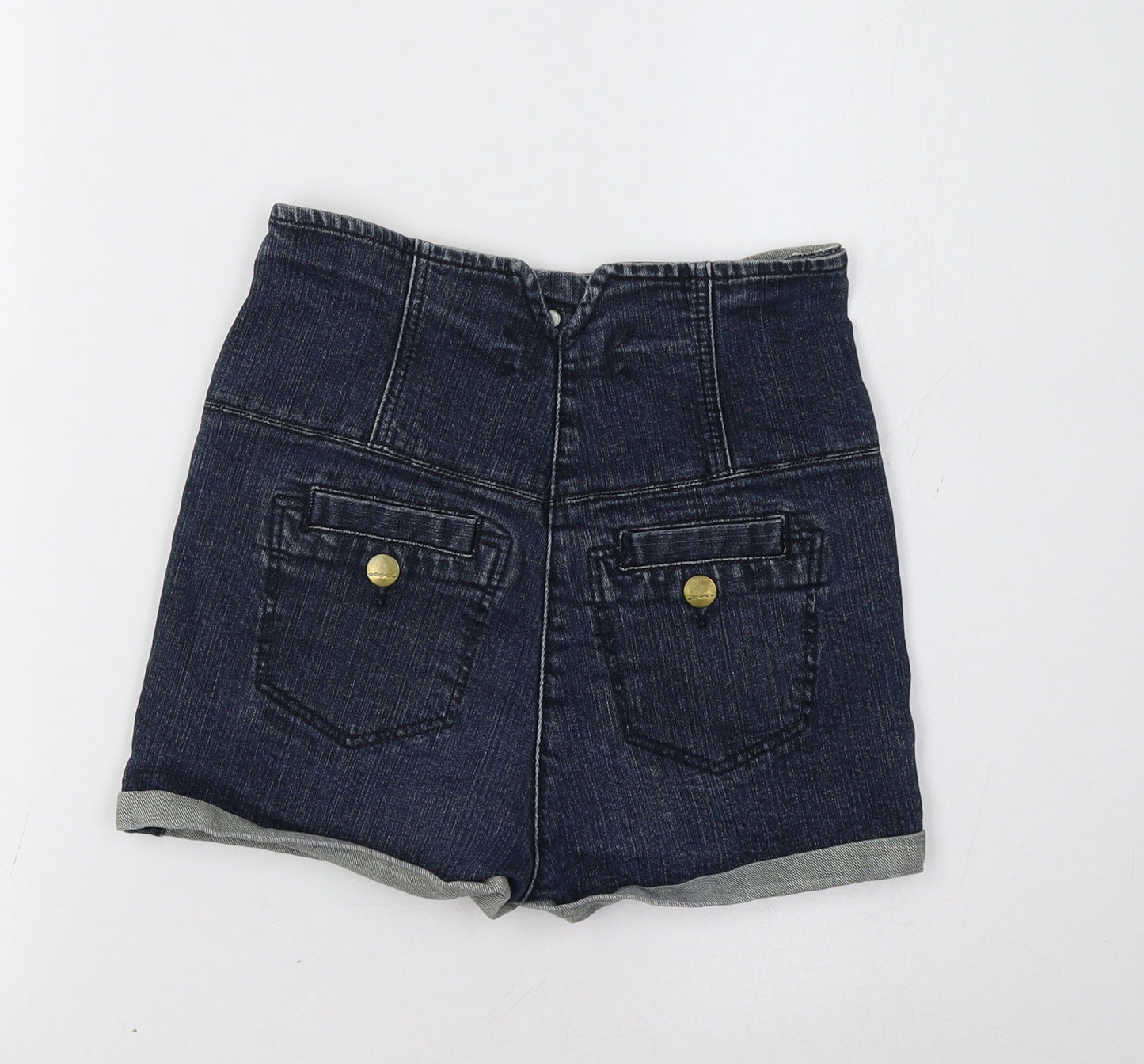 Topshop Womens Blue   Hot Pants Shorts Size XS