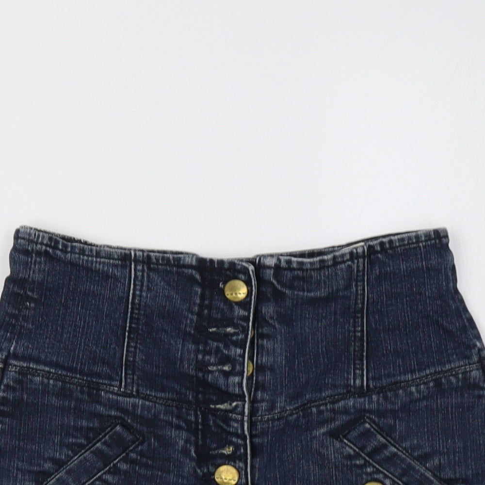 Topshop Womens Blue   Hot Pants Shorts Size XS