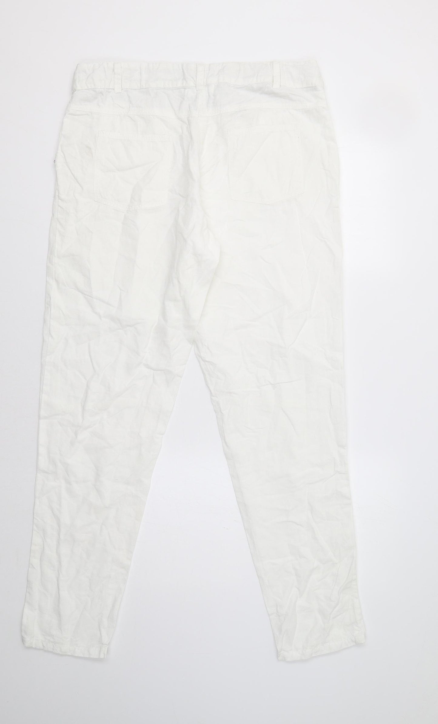 Goubi Womens White   Trousers  Size XL L31 in