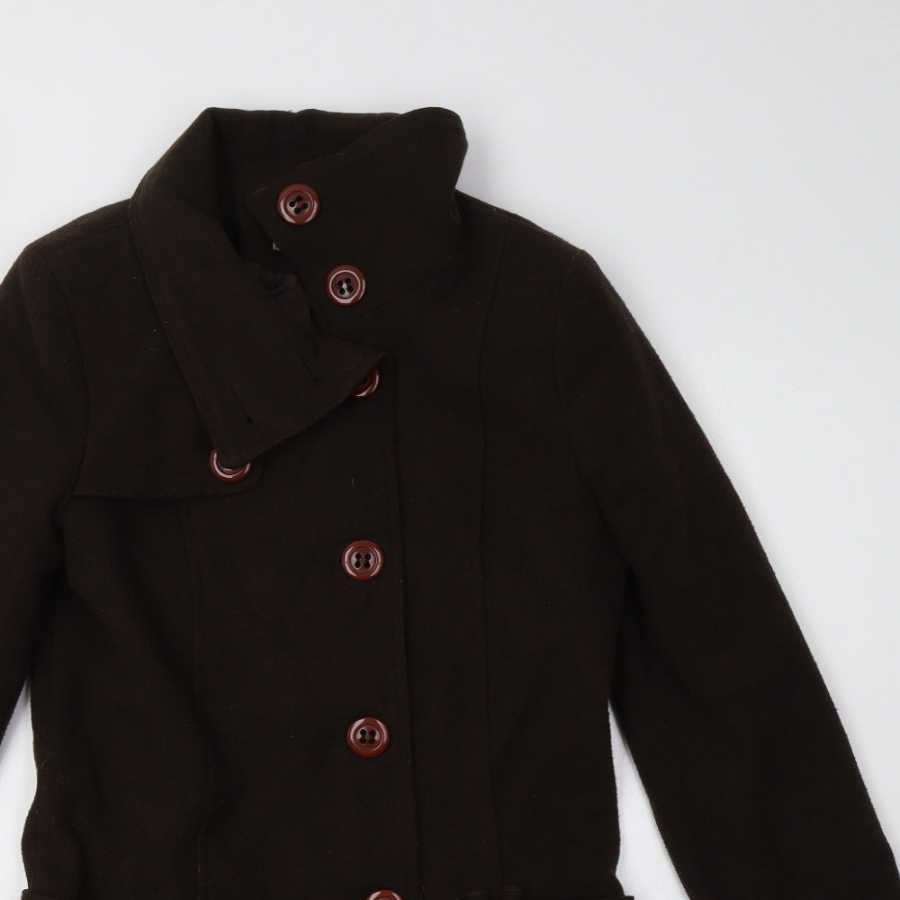 Yazz Womens Brown   Parka Coat Size 8