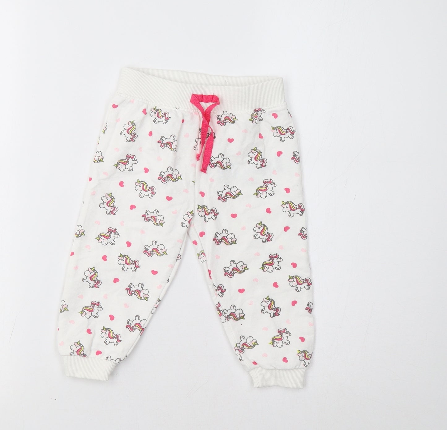 Ergee Baby White Geometric   Pyjama Pants Size 12-18 Months  - Unicorn Print