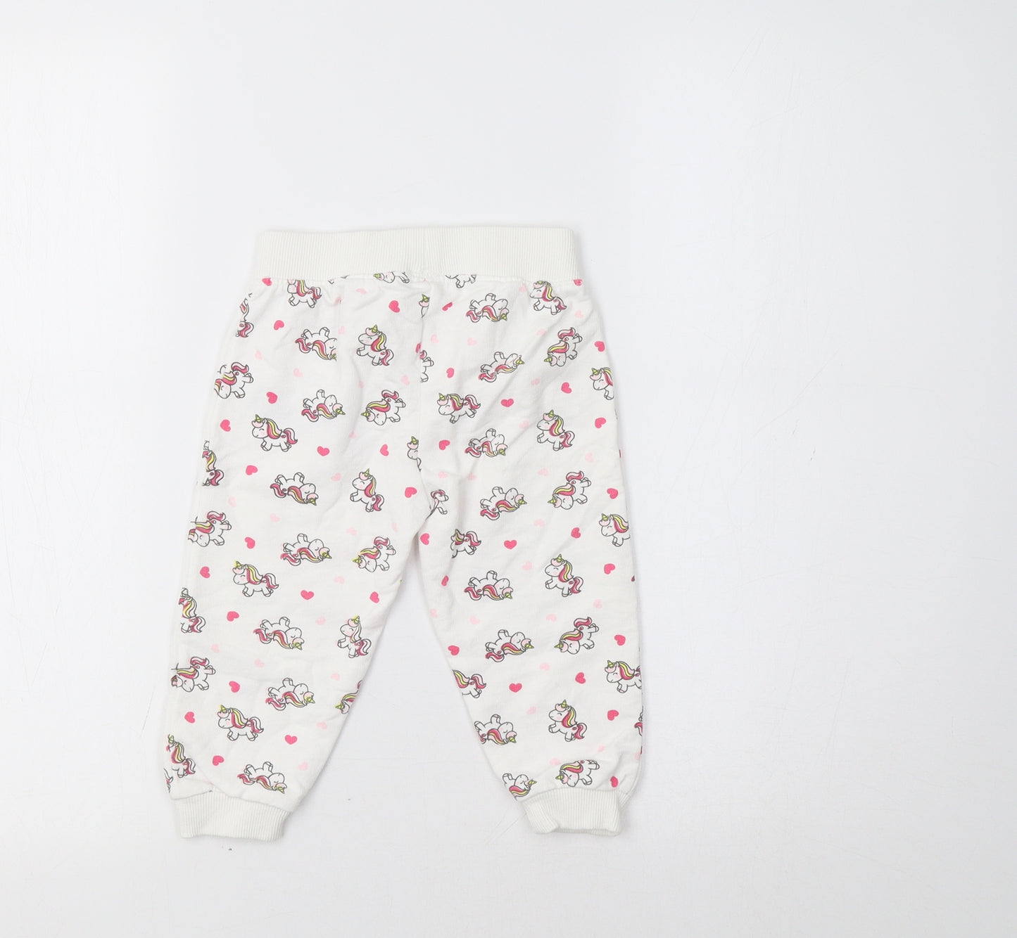 Ergee Baby White Geometric   Pyjama Pants Size 12-18 Months  - Unicorn Print