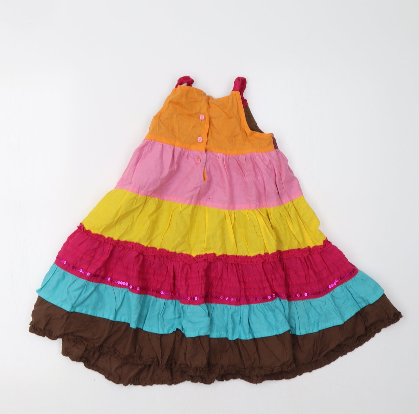 Matalan Baby Multicoloured Striped  A-Line  Size 18-24 Months  - Tiered