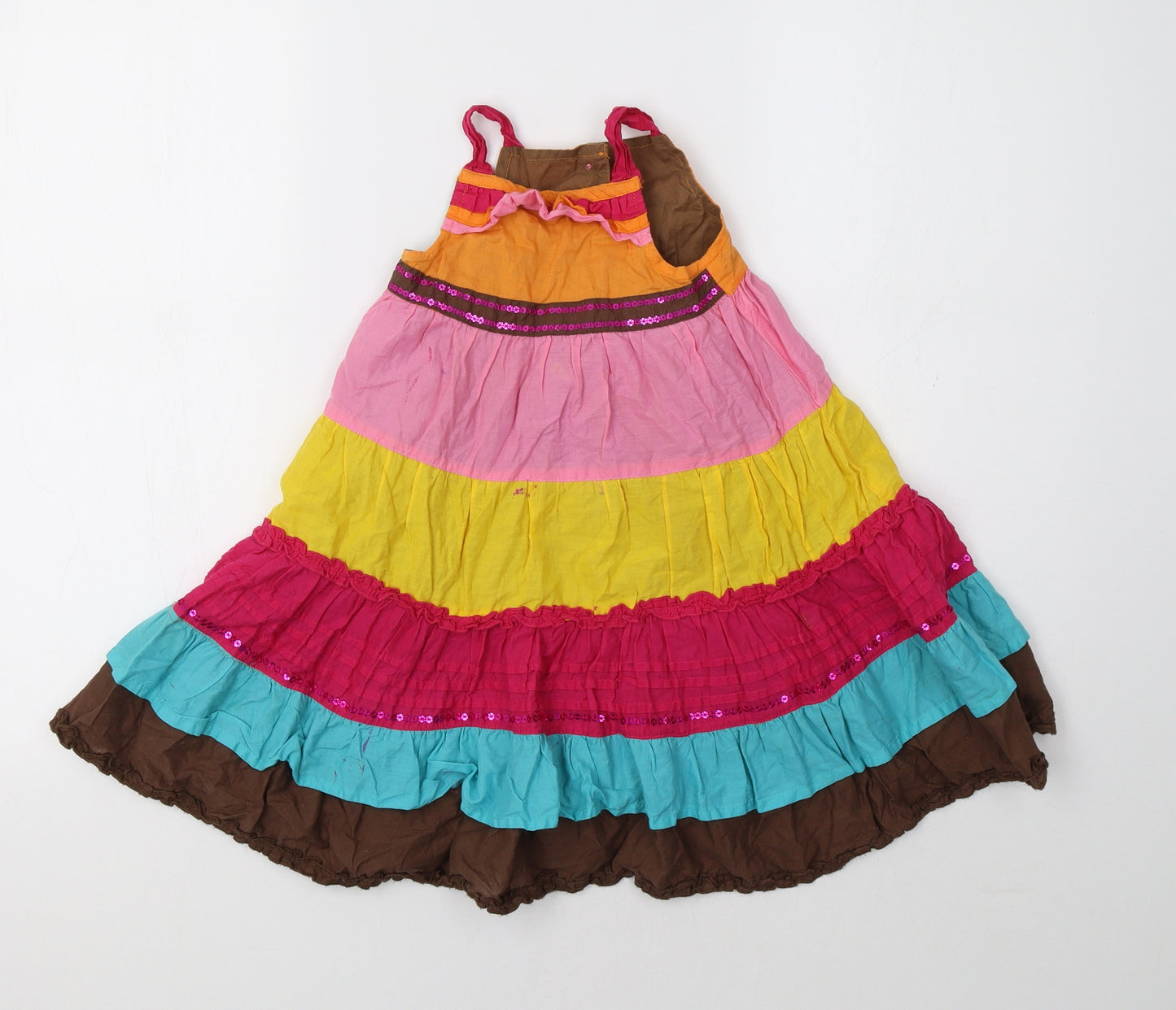 Matalan Baby Multicoloured Striped  A-Line  Size 18-24 Months  - Tiered