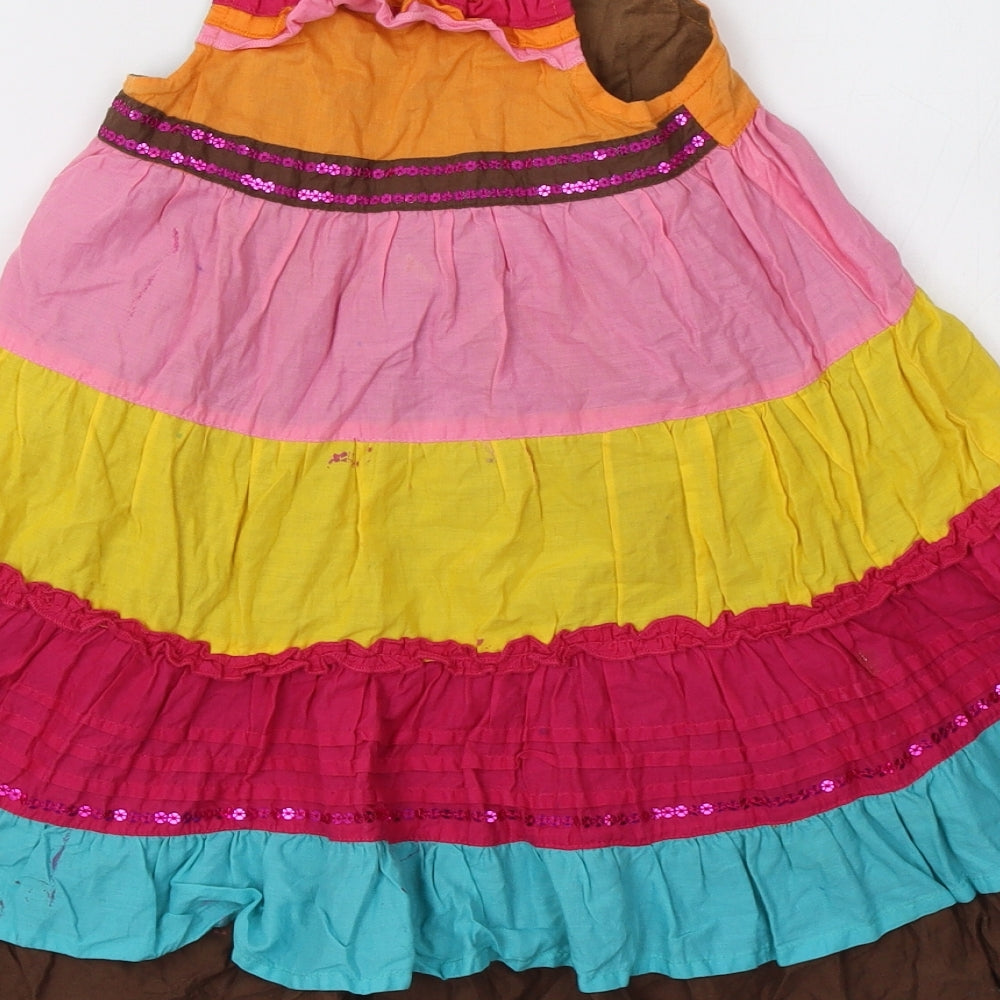 Matalan Baby Multicoloured Striped  A-Line  Size 18-24 Months  - Tiered