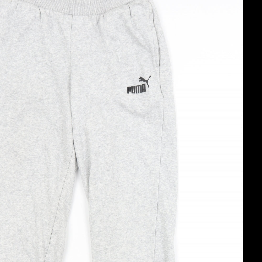 PUMA Womens Grey   Sweatpants Trousers Size S L25 in