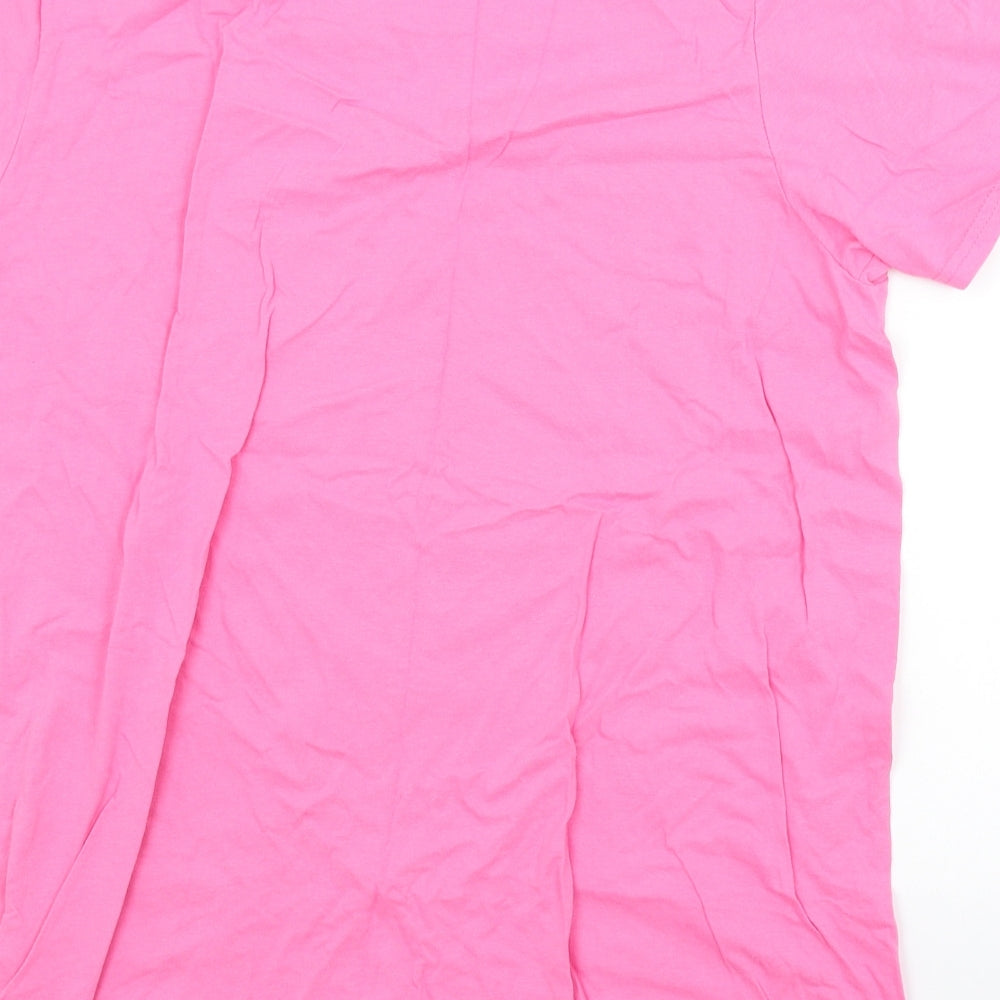 Preworn Mens Pink    T-Shirt Size L