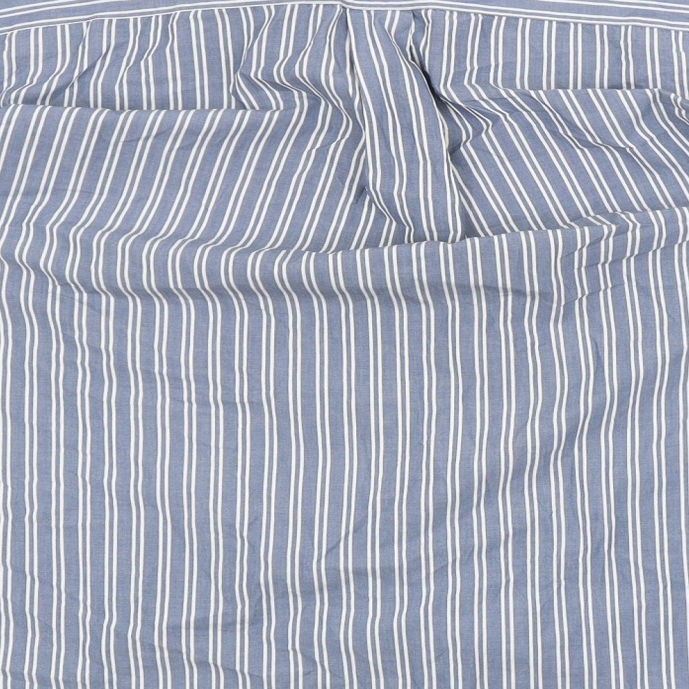 Tommy Hilfiger Mens Blue Striped   Button-Up Size L