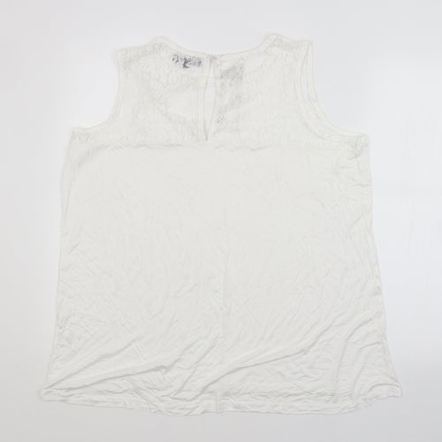 Studio Womens White   Basic Blouse Size 16
