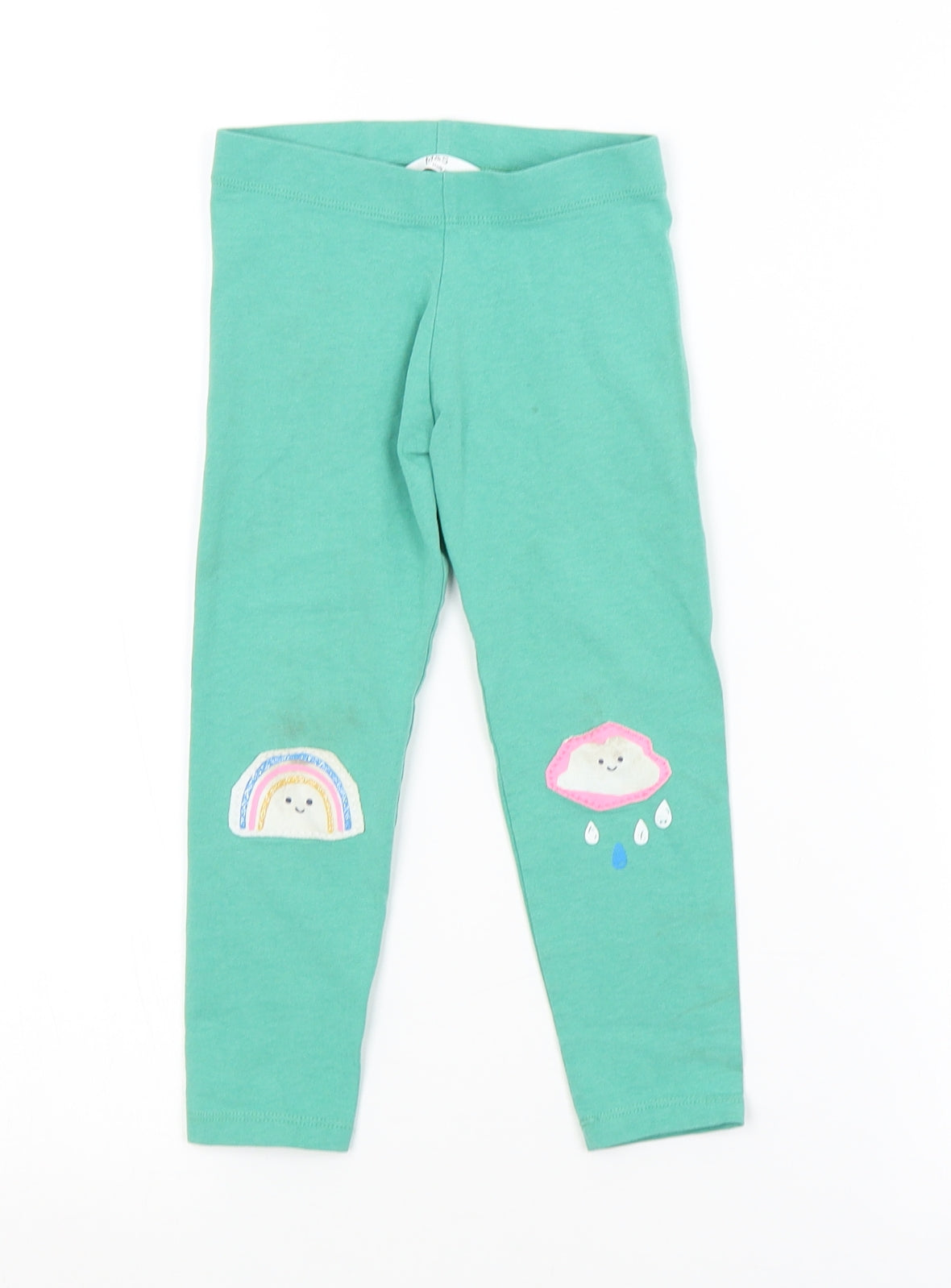 M&S Girls Green   Jogger Trousers Size 2-3 Years