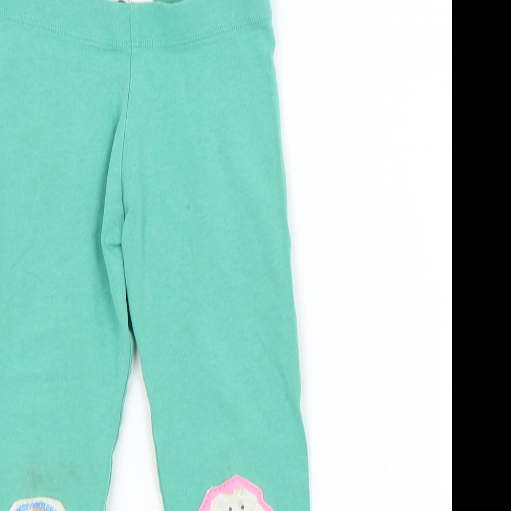 M&S Girls Green   Jogger Trousers Size 2-3 Years