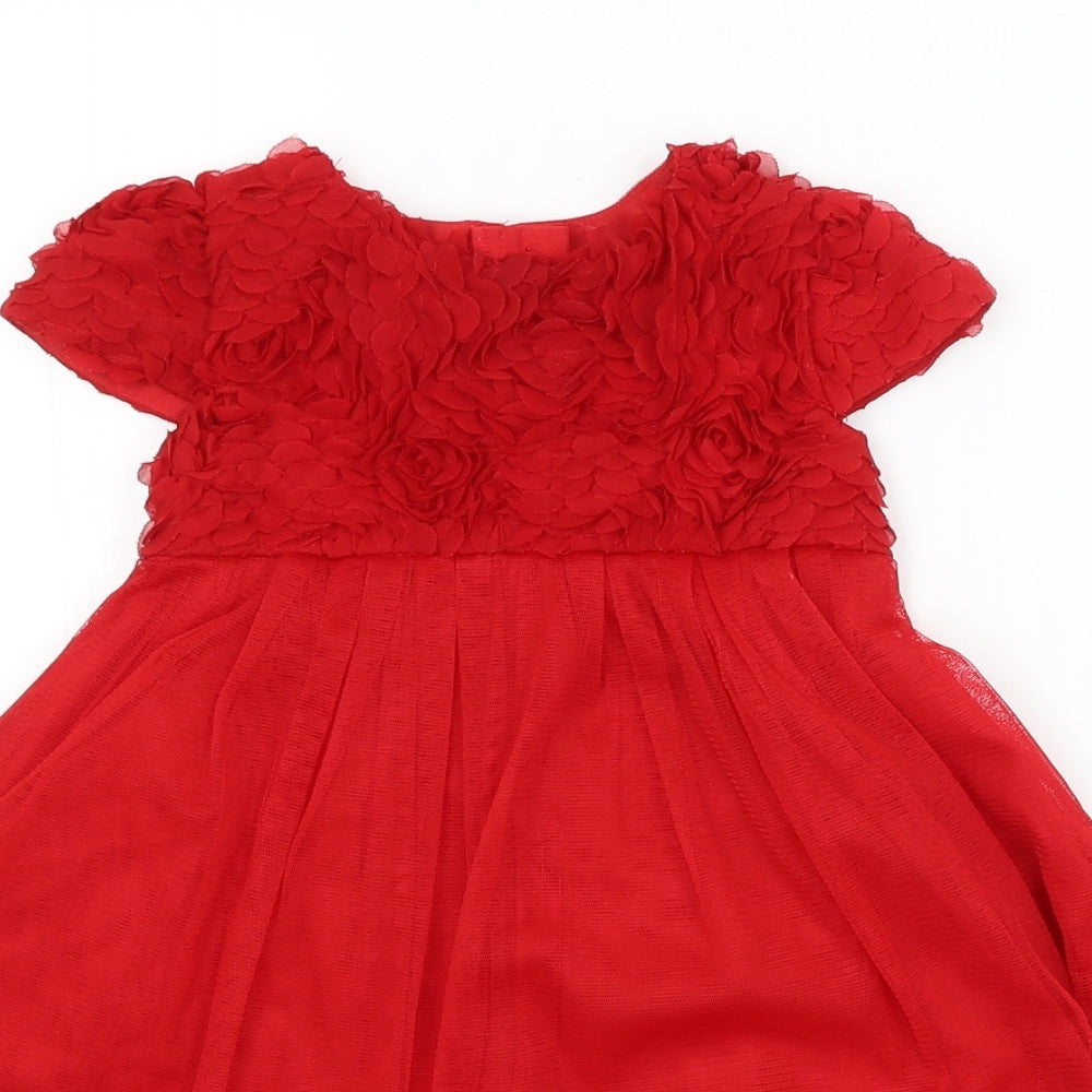 Monsoon Baby Red Batik  A-Line  Size 18-24 Months