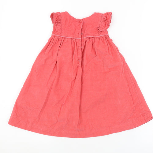 M&S Girls Red   A-Line  Size 12-18 Months