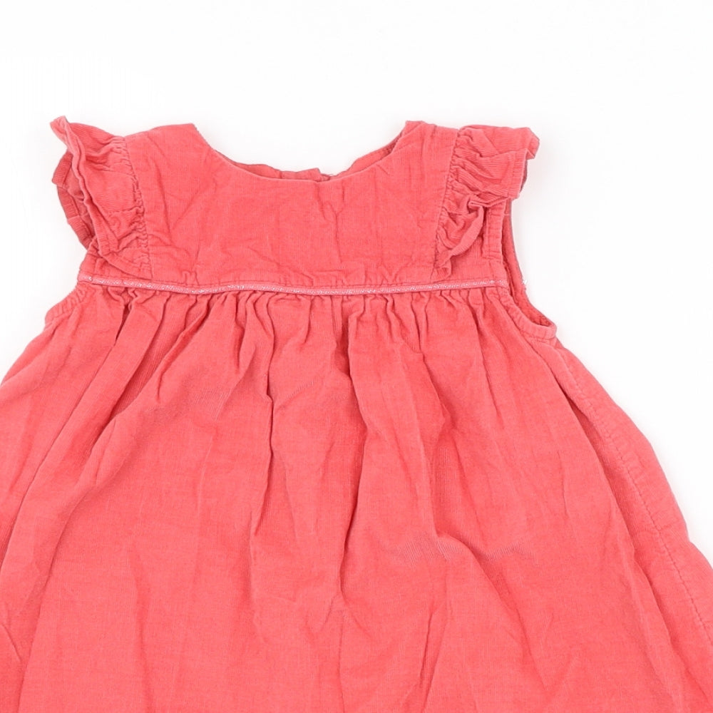M&S Girls Red   A-Line  Size 12-18 Months