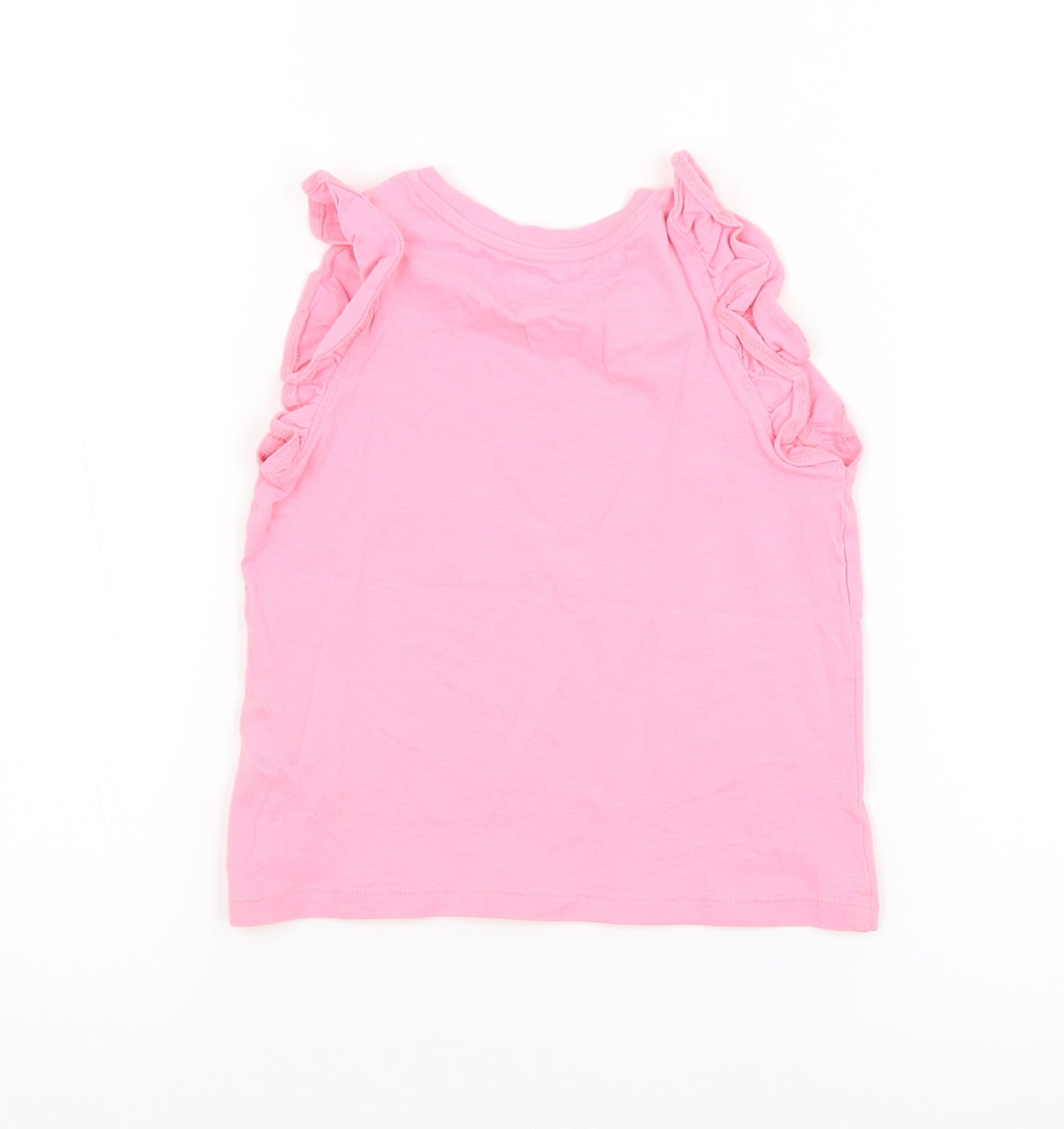 M&S Girls Pink   Basic Tank Size 2-3 Years