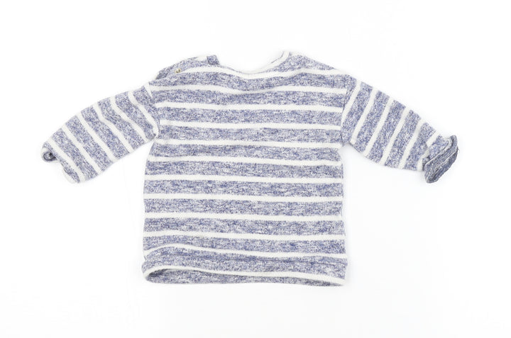 George Baby Blue Spotted Pullover Jumper Size 3-6 Months