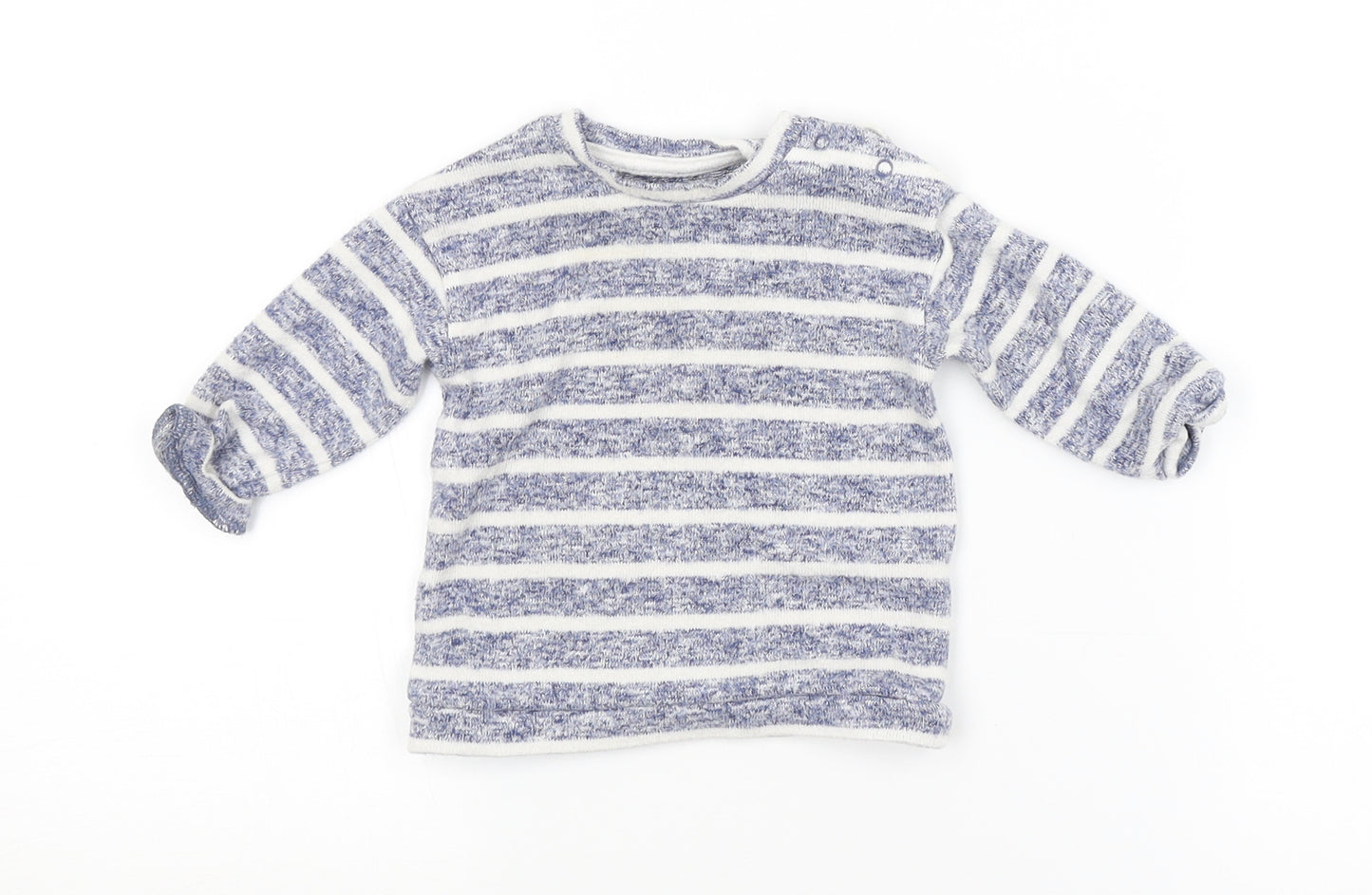 George Baby Blue Spotted  Pullover Jumper Size 3-6 Months
