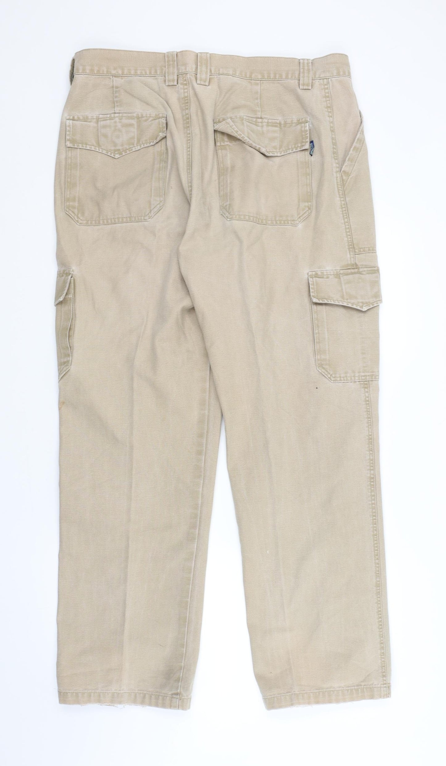 BIGSAM Mens Beige   Chino Trousers Size 38 in L30 in