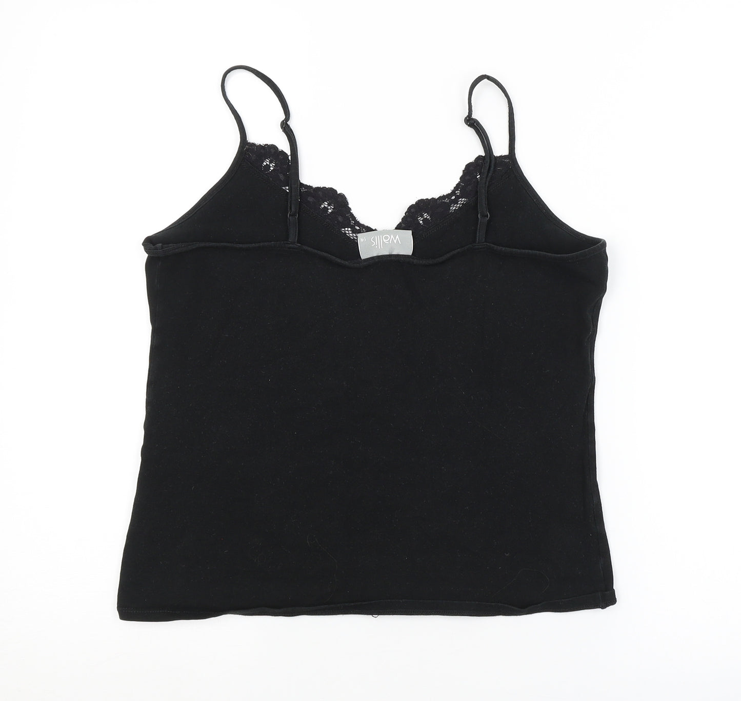 Wallis Womens Black   Basic Tank Size 14