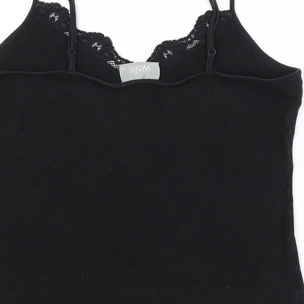 Wallis Womens Black   Basic Tank Size 14