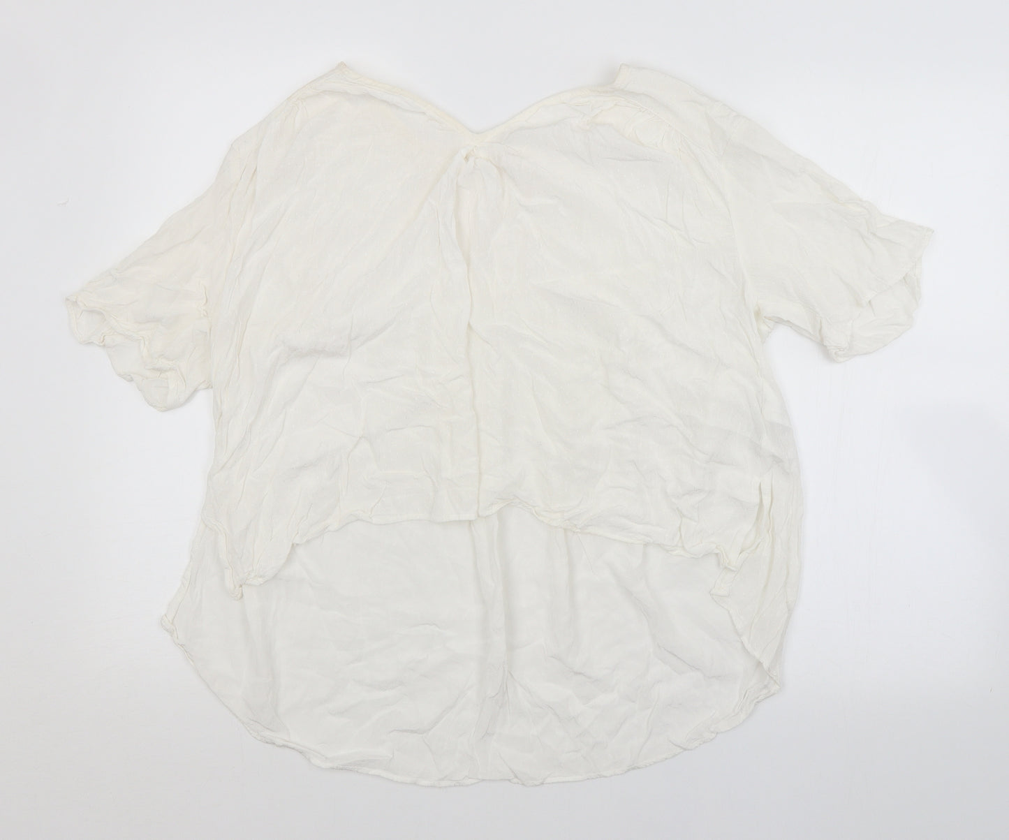 ANNA GLOVER Womens White   Basic Blouse Size 10