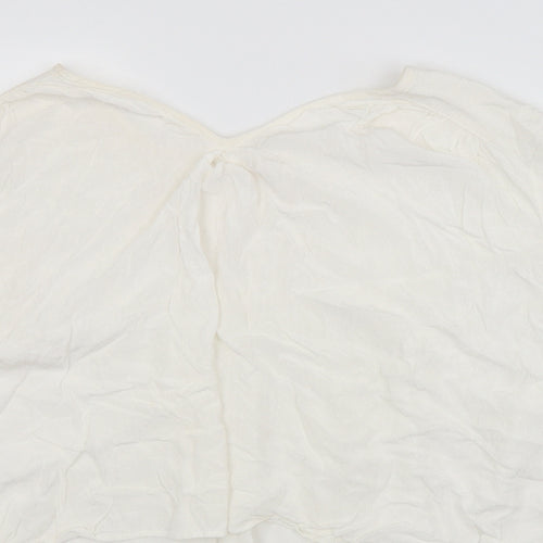 ANNA GLOVER Womens White   Basic Blouse Size 10