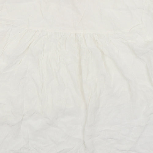 ANNA GLOVER Womens White   Basic Blouse Size 10