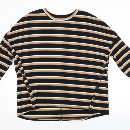 New Look Womens Multicoloured Striped  Pullover Jumper Size 12