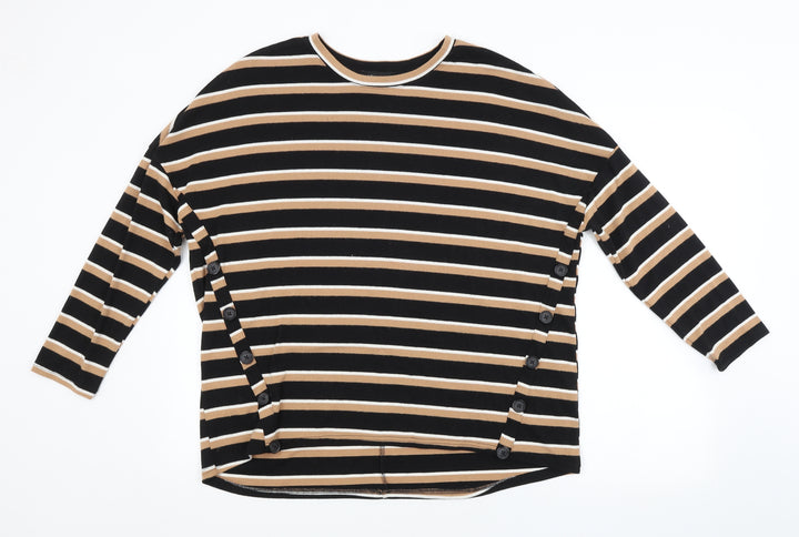 New Look Womens Multicoloured Striped  Pullover Jumper Size 12