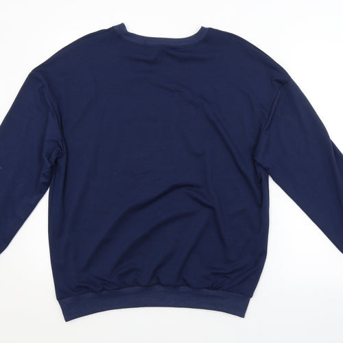 SheIn Womens Blue   Pullover Hoodie Size L  - NEW YORK