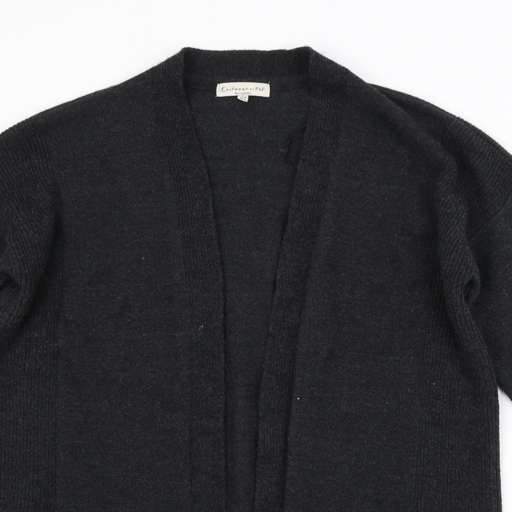 F&F Womens Grey   Cardigan Jumper Size 10