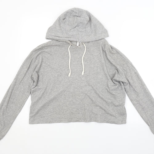 H&M Womens Grey   Pullover Hoodie Size S