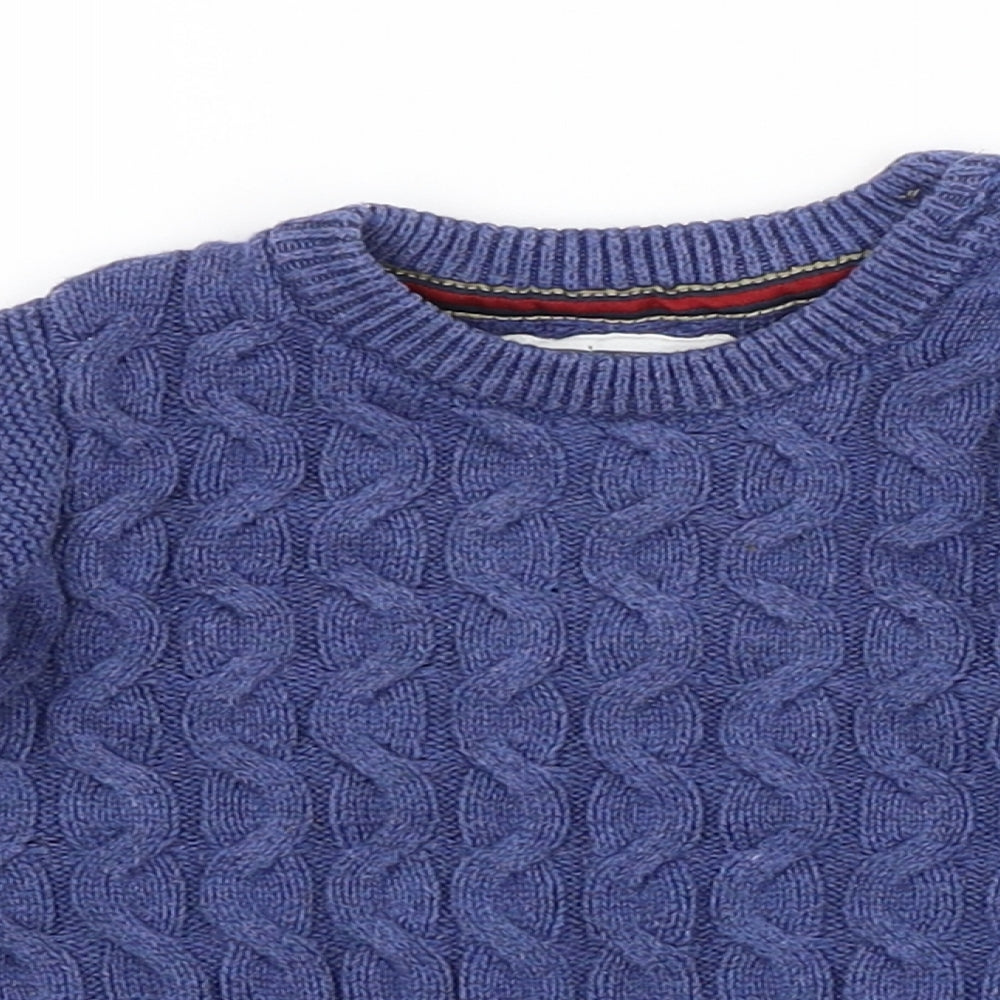 Mothercare  Blue Striped  Pullover Jumper Size 6-9 Months
