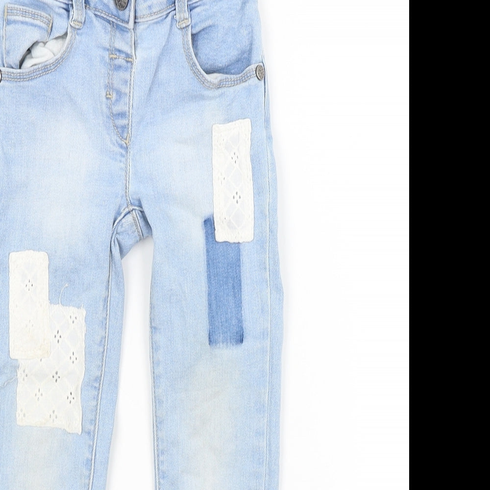 Nutmeg Girls Blue   Straight Jeans Size 2-3 Years