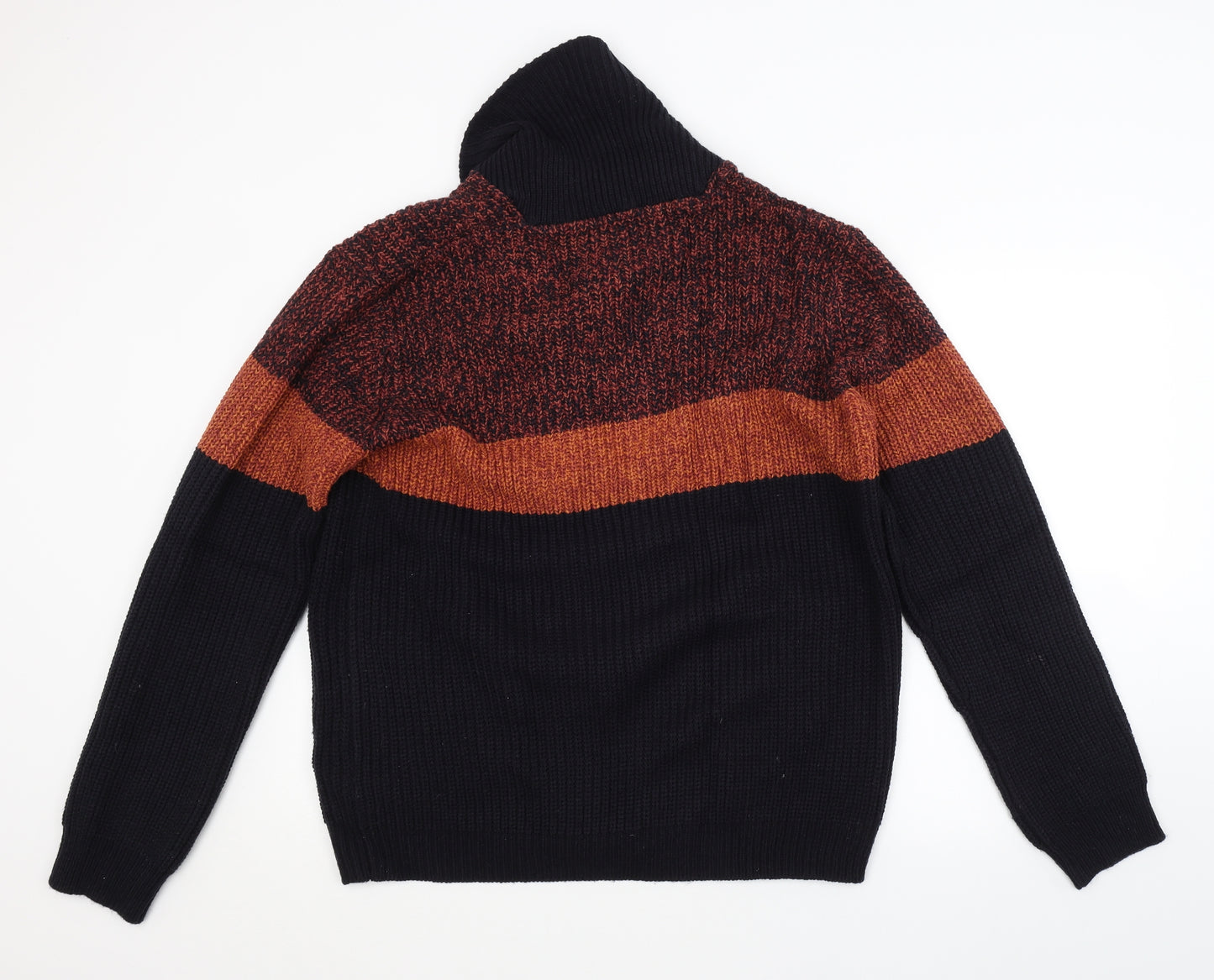 Cedar Wood State Mens Multicoloured Striped  Cardigan Jumper Size 2XL