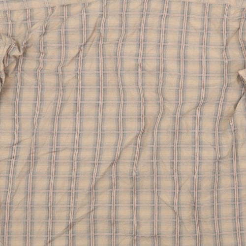 Linea Mens Brown Check   Button-Up Size M