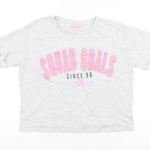 Primark Girls Grey   Basic T-Shirt Size 11-12 Years