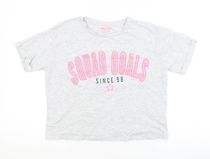 Primark Girls Grey   Basic T-Shirt Size 11-12 Years