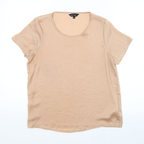 New Look Womens Brown   Basic Blouse Size 8
