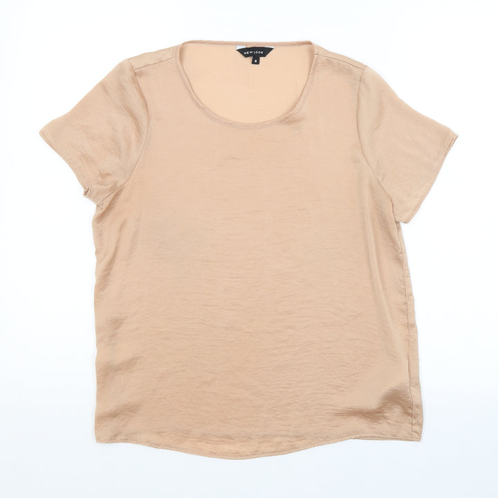New Look Womens Brown   Basic Blouse Size 8