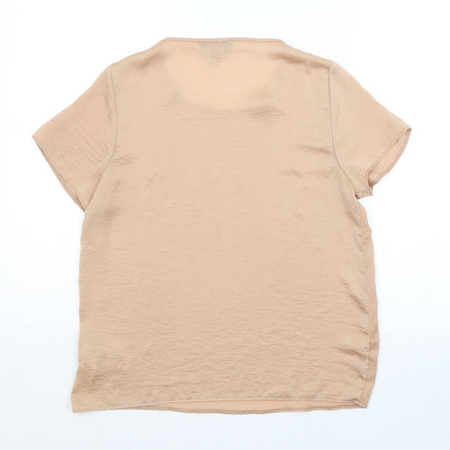 New Look Womens Brown   Basic Blouse Size 8